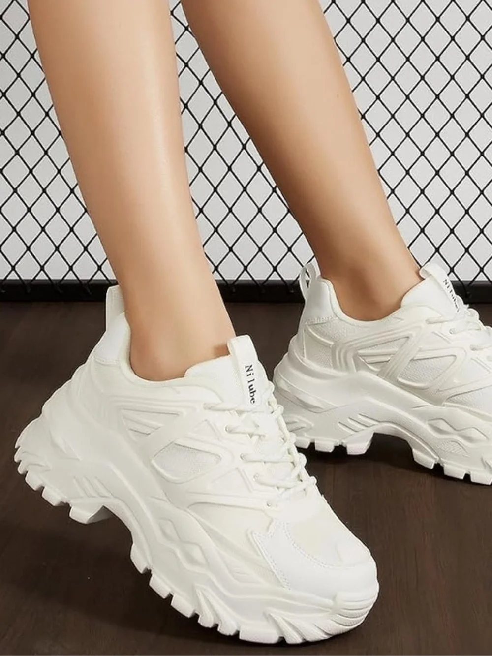 New Chunky Dad Sneakers White Platform Sneakers